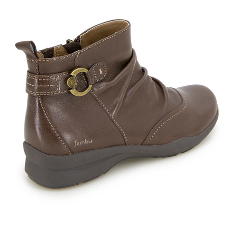 Jambu Angie Ankle Boot (Women) - Dark Brown Boots - Casual - Low - The Heel Shoe Fitters