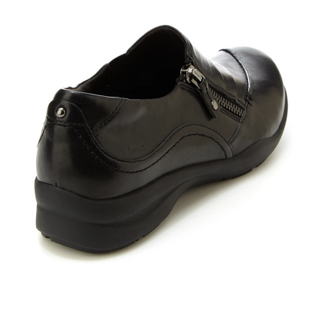 Jambu Thea Slip On (Women) - Black Leather Dress-Casual - Slip On - The Heel Shoe Fitters