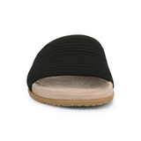 Vionic Evie Knit Slide Sandal (Women) - Black Sandal - Slide - The Heel Shoe Fitters