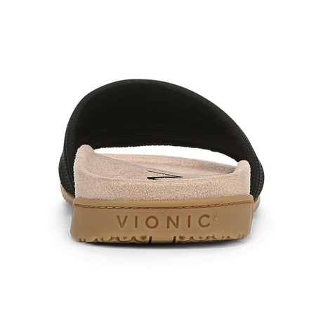 Vionic Evie Knit Slide Sandal (Women) - Black Sandal - Slide - The Heel Shoe Fitters