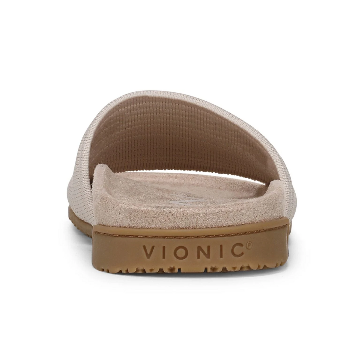 Vionic Evie Knit Slide Sandal (Women) - Cream Sandal - Slide - The Heel Shoe Fitters