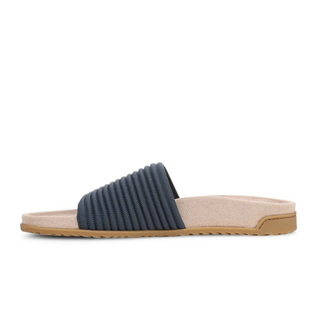 Vionic Evie Knit Slide Sandal (Women) - Dark Denim Sandal - Slide - The Heel Shoe Fitters