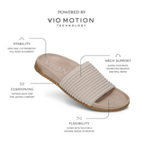 Vionic Evie Knit Slide Sandal (Women) - Black Sandal - Slide - The Heel Shoe Fitters