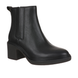 Vionic Savannah Boot (Women) - Black Leather Boots - Casual - Mid - The Heel Shoe Fitters