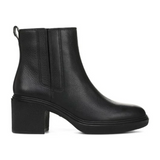 Vionic Savannah Boot (Women) - Black Leather Boots - Casual - Mid - The Heel Shoe Fitters