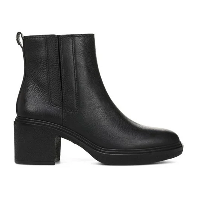Vionic Savannah Boot (Women) - Black Leather Boots - Casual - Mid - The Heel Shoe Fitters