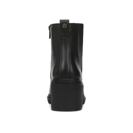 Vionic Savannah Boot (Women) - Black Leather Boots - Casual - Mid - The Heel Shoe Fitters