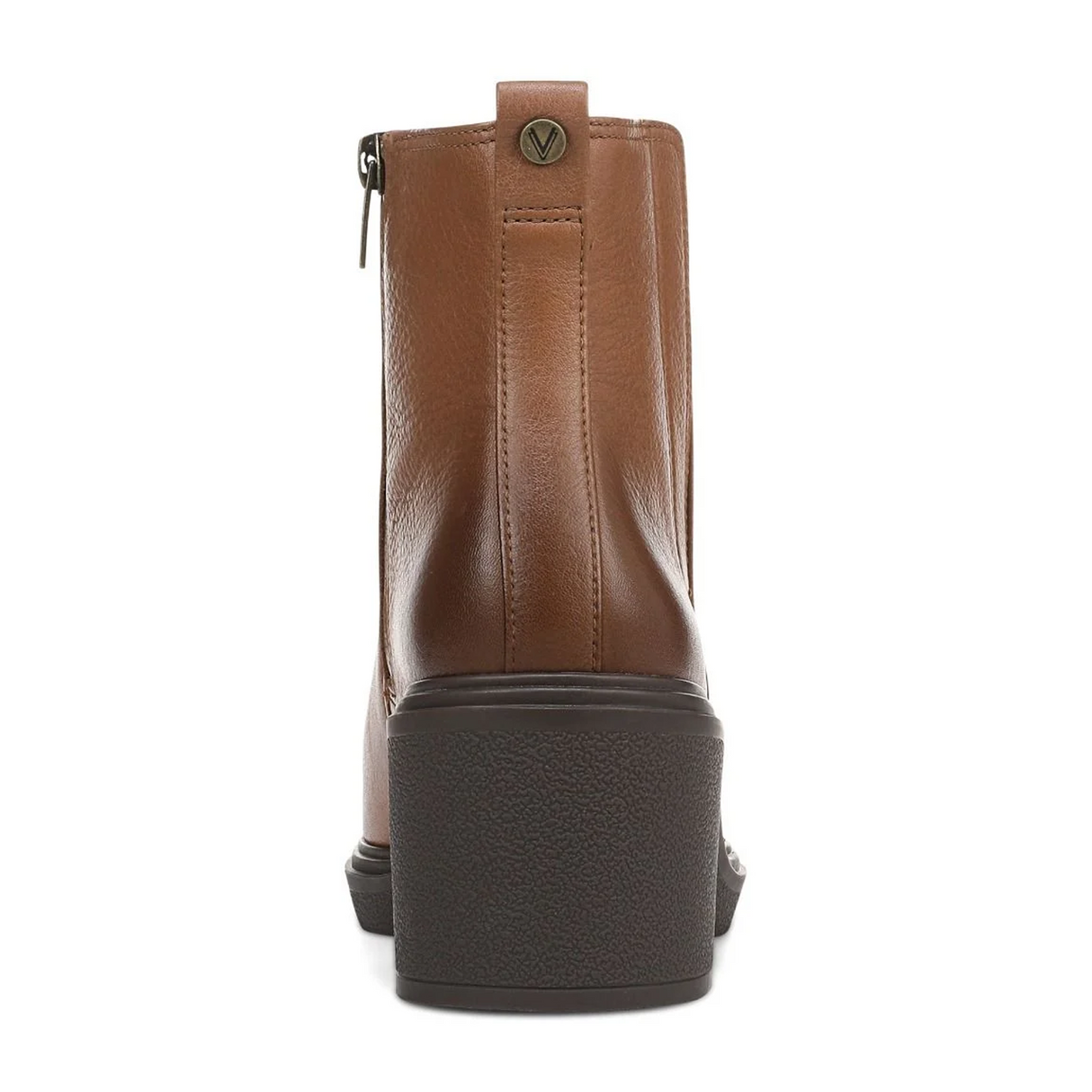 Vionic Savannah Boot (Women) - Hazelnut Leather Boots - Casual - Mid - The Heel Shoe Fitters