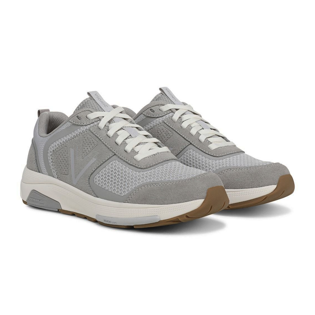 Vionic Walk Strider Knit Sneaker (Women) - Paloma Grey Athletic - Casual - Lace Up - The Heel Shoe Fitters