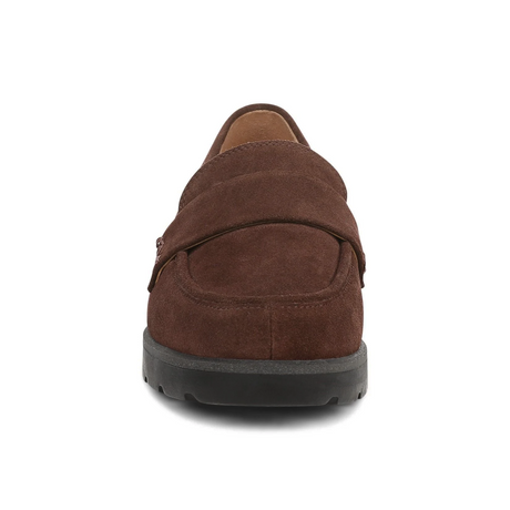 Vionic Cleo Loafer (Women) - Coffee Suede Dress-Casual - Loafers - The Heel Shoe Fitters