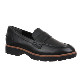 Vionic Cleo Loafer (Women) - Black Leather Dress-Casual - Loafers - The Heel Shoe Fitters
