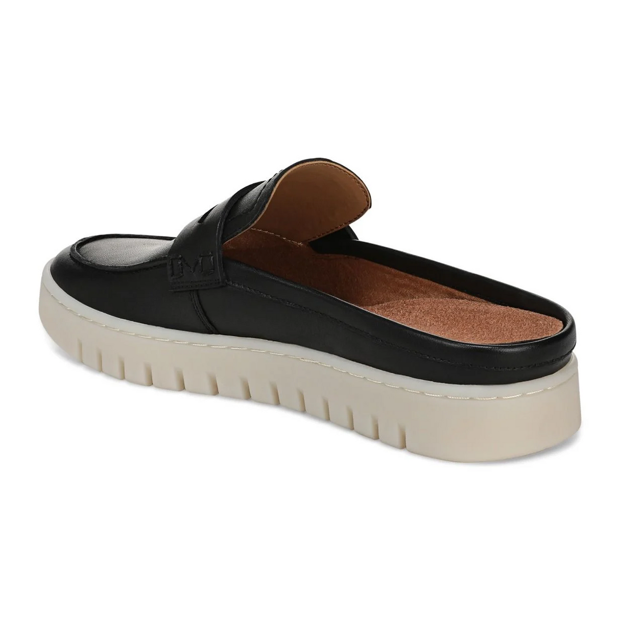 Vionic Uptown 2 Mule (Women) - Black Leather Dress-Casual - Clogs & Mules - The Heel Shoe Fitters