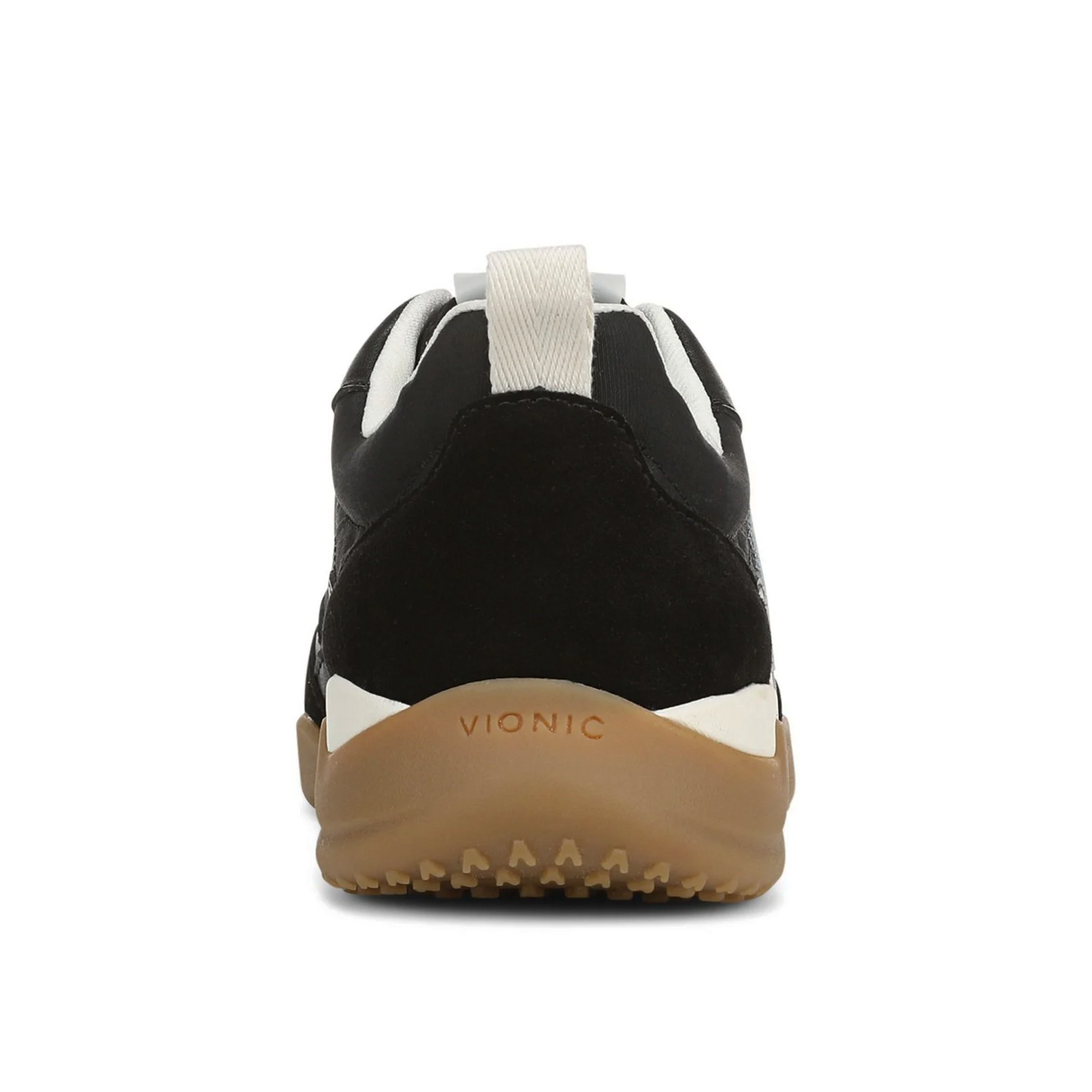 Vionic Walk Slim Glide Sneaker (Women) - Black Leather Athletic - Casual - Lace Up - The Heel Shoe Fitters