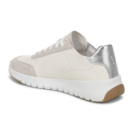 Vionic Uptown Sneaker (Women) - Ivory/Silver Athletic - Casual - Lace Up - The Heel Shoe Fitters