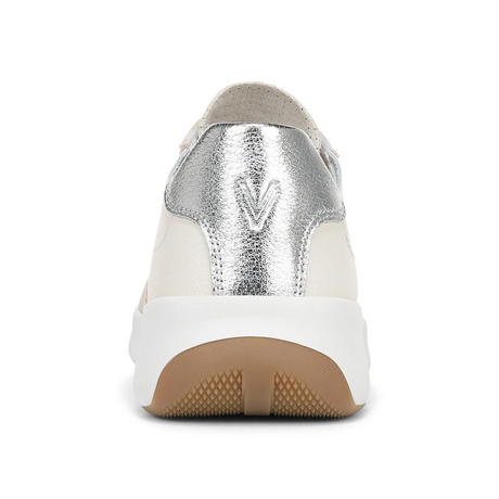 Vionic Uptown Sneaker (Women) - Ivory/Silver Athletic - Casual - Lace Up - The Heel Shoe Fitters
