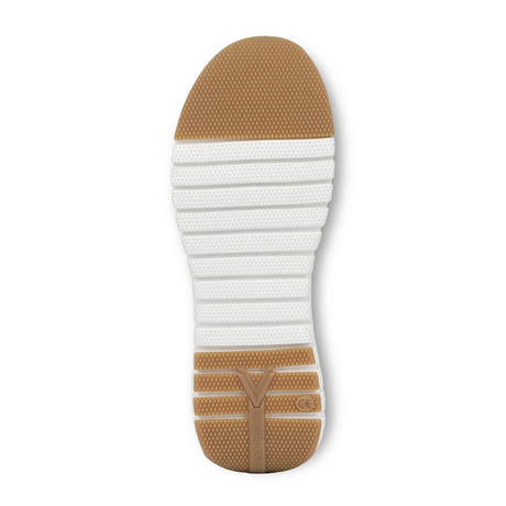 Vionic Uptown Sneaker (Women) - Ivory/Silver Athletic - Casual - Lace Up - The Heel Shoe Fitters