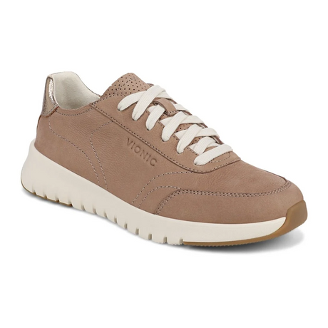 Vionic Uptown Sneaker (Women) - Desert Sand Athletic - Casual - Lace Up - The Heel Shoe Fitters
