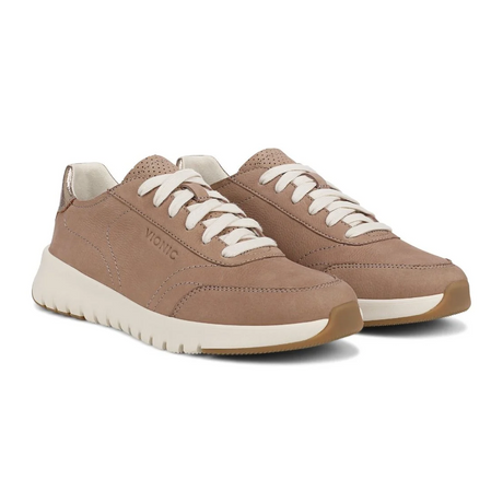 Vionic Uptown Sneaker (Women) - Desert Sand Athletic - Casual - Lace Up - The Heel Shoe Fitters