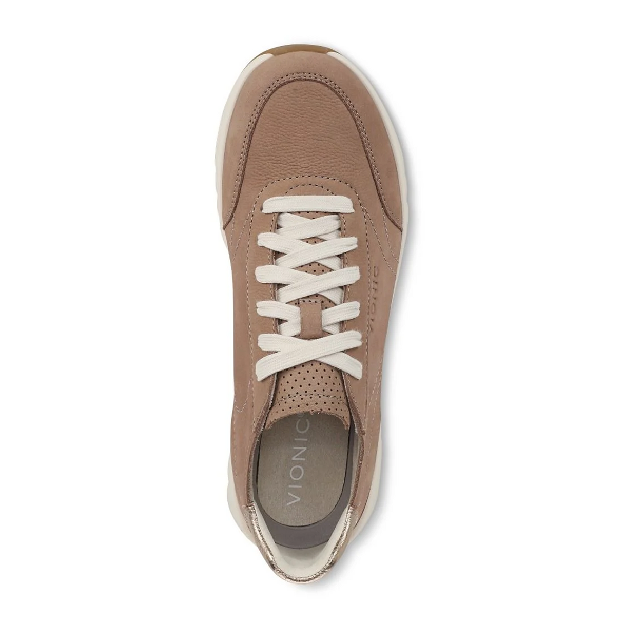 Vionic Uptown Sneaker (Women) - Desert Sand Athletic - Casual - Lace Up - The Heel Shoe Fitters
