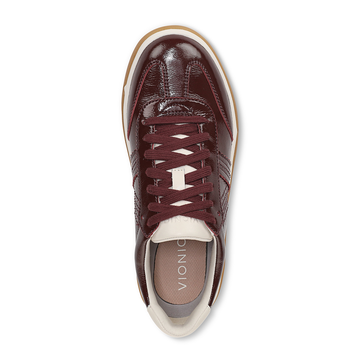 Vionic City Walk (Women) - Redwood Wine Athletic - Casual - Lace Up - The Heel Shoe Fitters