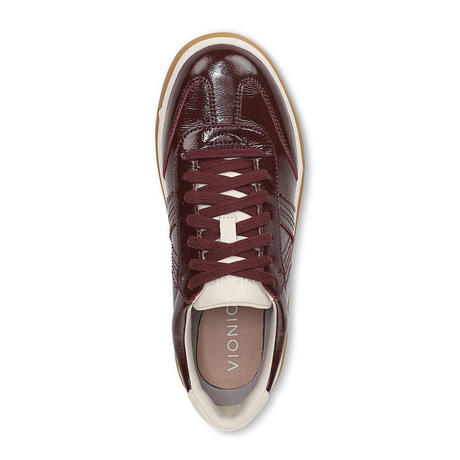 Vionic City Walk (Women) - Redwood Wine Athletic - Casual - Lace Up - The Heel Shoe Fitters