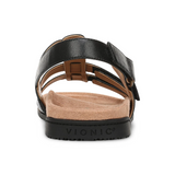 Vionic Eureka Backstrap Sandal (Women) - Black Sandal - Backstrap - The Heel Shoe Fitters