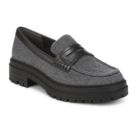 Vionic Georgia 2 (Women) - Dark Grey Dress-Casual - Loafer - The Heel Shoe Fitters