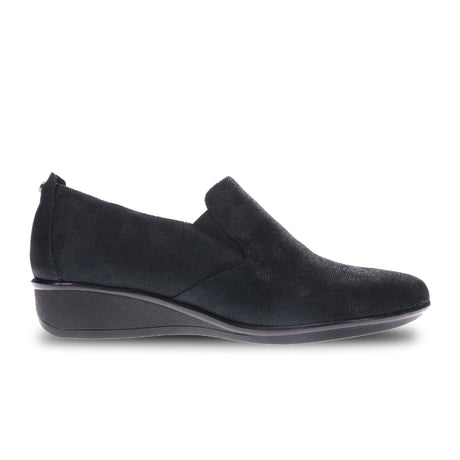 Revere Jamaica Slip On Loafer (Women) - Black Angle Dress-Casual - Loafers - The Heel Shoe Fitters