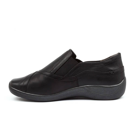 Ziera Java XF Slip On (Women) - Black Dress-Casual - Slip Ons - The Heel Shoe Fitters