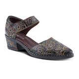 L'Artiste Jazzberry Heeled Mary Jane (Women) - Black Multi Dress-Casual - Heels - The Heel Shoe Fitters