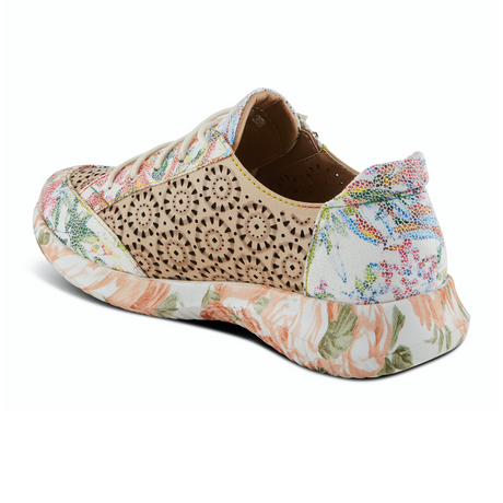 L'Artiste Jazzie Sneaker (Women) - Beige Multi Athletic - Casual - Lace Up - The Heel Shoe Fitters