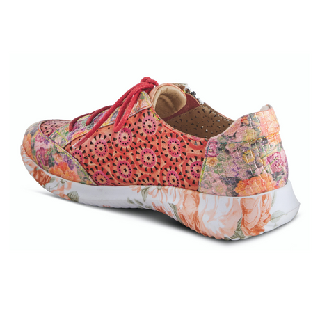 L'Artiste Jazzie Sneaker (Women) - Red Multi Athletic - Casual - Lace Up - The Heel Shoe Fitters