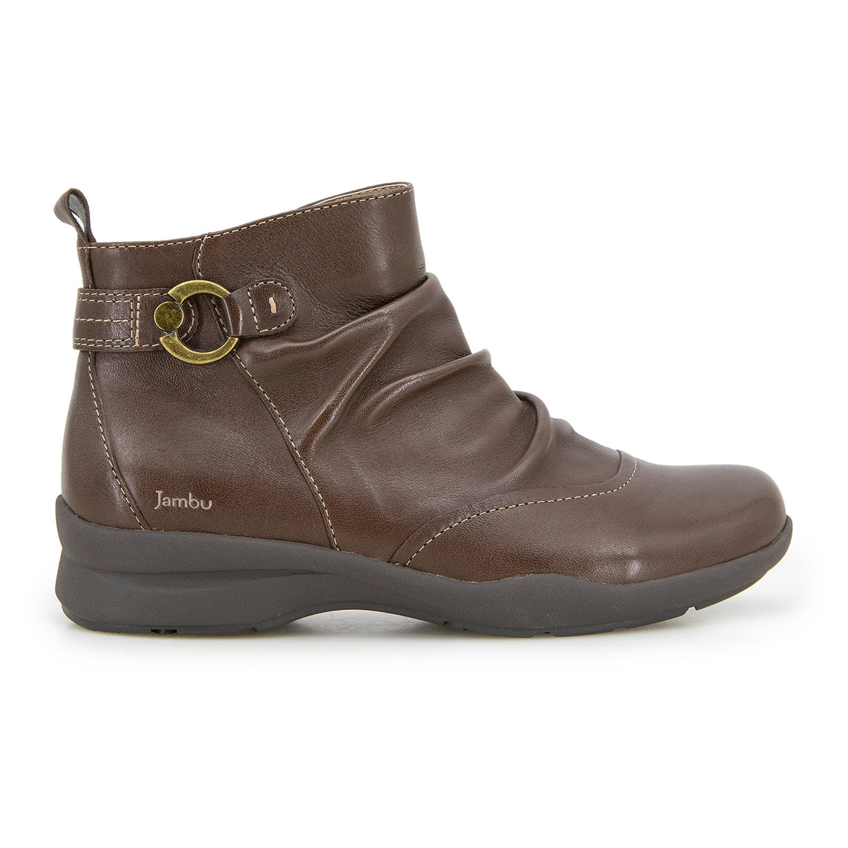 Jambu Angie Ankle Boot (Women) - Dark Brown Boots - Casual - Low - The Heel Shoe Fitters