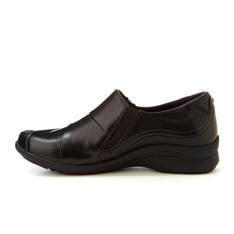 Jambu Thea Slip On (Women) - Black Leather Dress-Casual - Slip On - The Heel Shoe Fitters