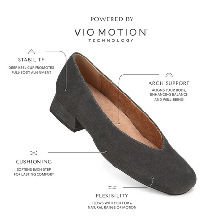 Vionic Petra (Women) - Black Dress-Casual - Heels - The Heel Shoe Fitters
