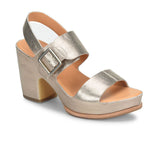 Kork-Ease San Carlos Heeled Sandal (Women) - Soft Gold Metallic Sandals - Heel/Wedge - The Heel Shoe Fitters