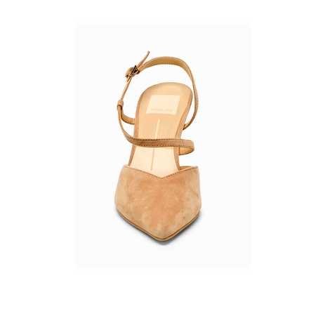 Dolce Vita Kamra Strappy Heel (Women) - Camel Suede Dress-Casual - Heels - The Heel Shoe Fitters