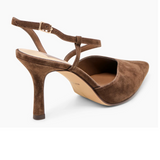 Dolce Vita Kamra Strappy Heel (Women) - Dark Brown Suede Dress-Casual - Heels - The Heel Shoe Fitters