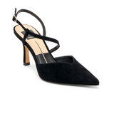 Dolce Vita Kamra Strappy Heel (Women) - Onyx Suede Dress-Casual - Heels - The Heel Shoe Fitters