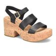 Kork-Ease Tish Platform Sandal (Women) - Black Sandals - Heeled - The Heel Shoe Fitters