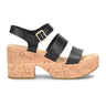 Kork-Ease Tish Wedge Sandal (Women) - Black Sandal - Heel/Wedge - The Heel Shoe Fitters