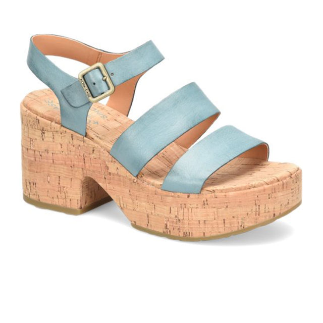 Kork-Ease Tish Wedge Sandal (Women) - Turquoise Guinea Sandals - Heel/Wedge - The Heel Shoe Fitters