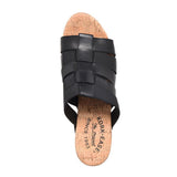 Kork-Ease Devan Heeled Slide Sandal (Women) - Black Sandals - Heel/Wedge - The Heel Shoe Fitters