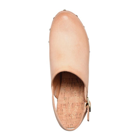 Kork-Ease Darby Heeled Clog (Women) - Natural (Nude) Sandals - Heel/Wedge - The Heel Shoe Fitters