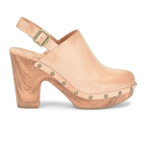 Kork-Ease Darby Heeled Clog (Women) - Natural (Nude) Sandal - Heel/Wedge - The Heel Shoe Fitters