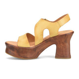 Kork-Ease Cantal Heeled Sandal (Women) - Yellow Sandals - Heel/Wedge - The Heel Shoe Fitters