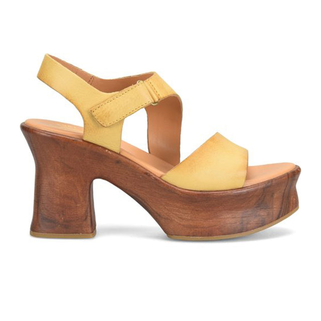 Kork-Ease Cantal Heeled Sandal (Women) - Yellow Sandals - Heel/Wedge - The Heel Shoe Fitters