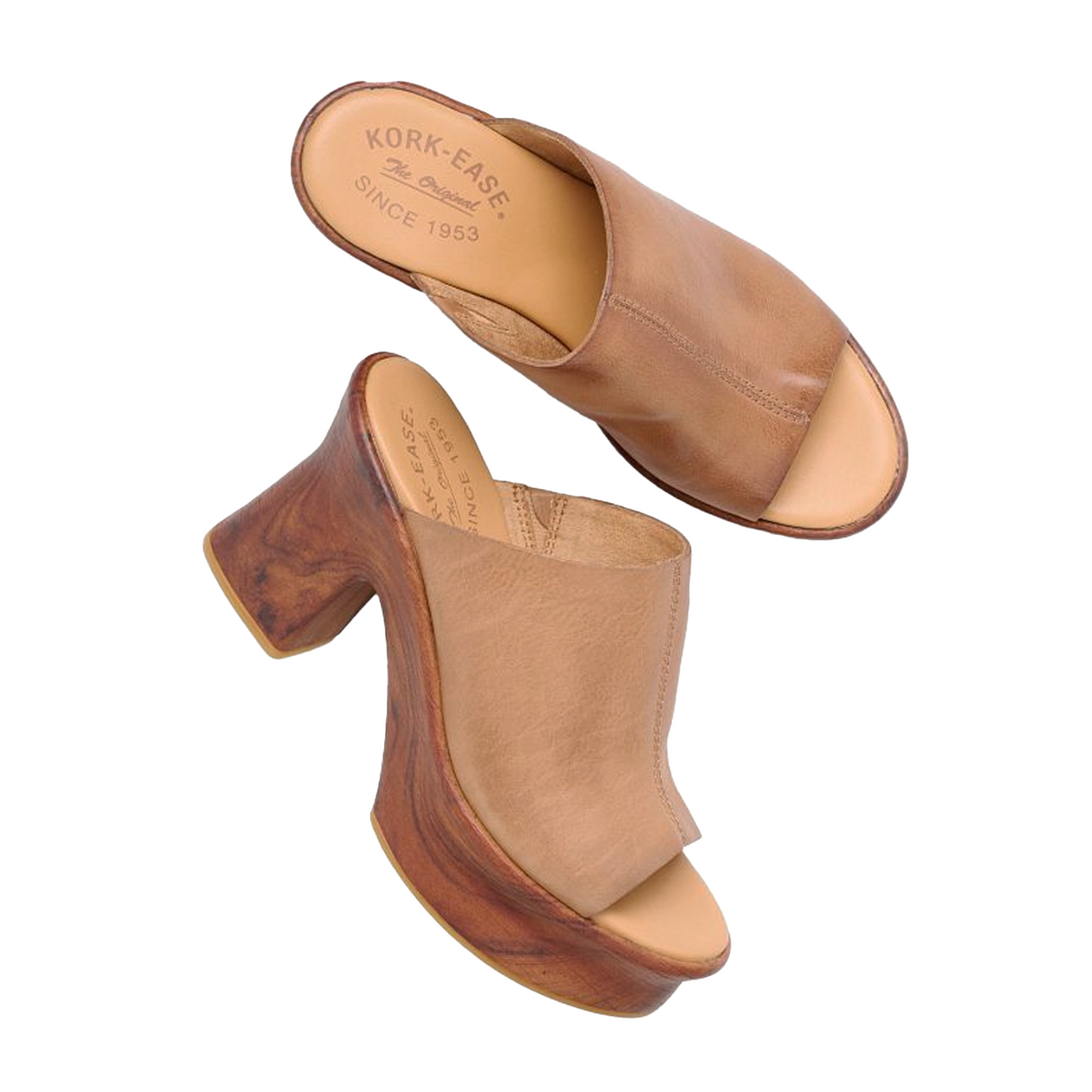 Kork-Ease Cassia Heeled Slide Sandal (Women) - Brown Sandal - Heel/Wedge - The Heel Shoe Fitters