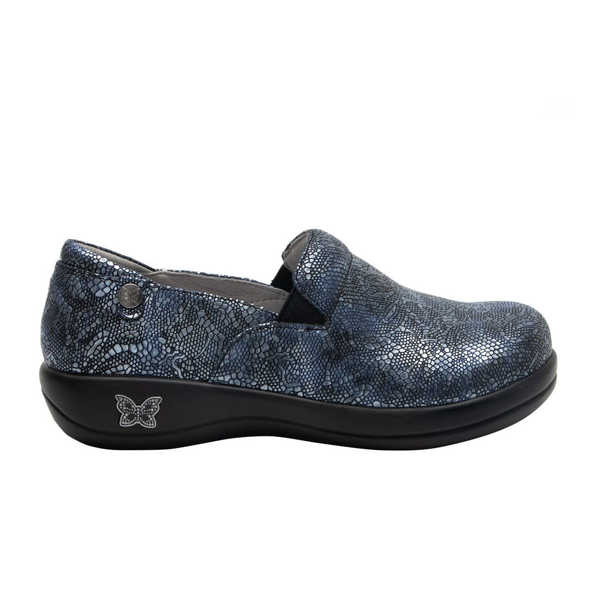 Alegria Keli Professional Clog (Women) - Pewter Lace Dress-Casual - Clogs & Mules - The Heel Shoe Fitters