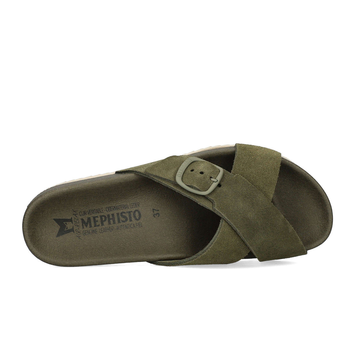 Mephisto Kennie (Women) - Loden Sandvel Sandals - Slide - The Heel Shoe Fitters